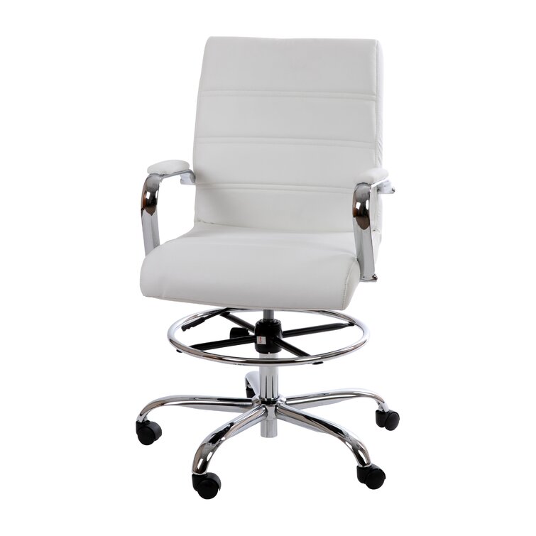 XUEGW Office Drafting Chair with Back Support and Footrest Multi-Purpose  Office Desk Chair, Home Chair Thick Seat Cushion for Home Bar Kitchen Shop  - Yahoo Shopping