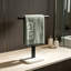 Porte-serviettes en forme de T avec base en marbre, barre porte-serviettes sur pied en acier inoxydable, porte-serviettes antirouille pour salle de bain, cuisine, meuble-lavabo, anneau porte-serviettes moderne.-136358765-136358768