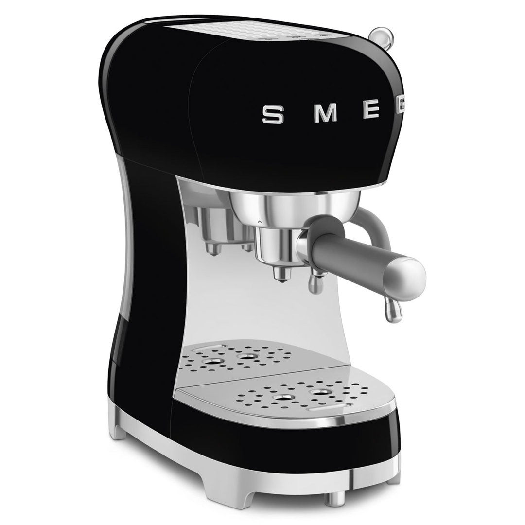 Smeg Black Ecf02 Espresso Coffee Machine With Steam Wand - Free Gift Rrp £30! - Image 16