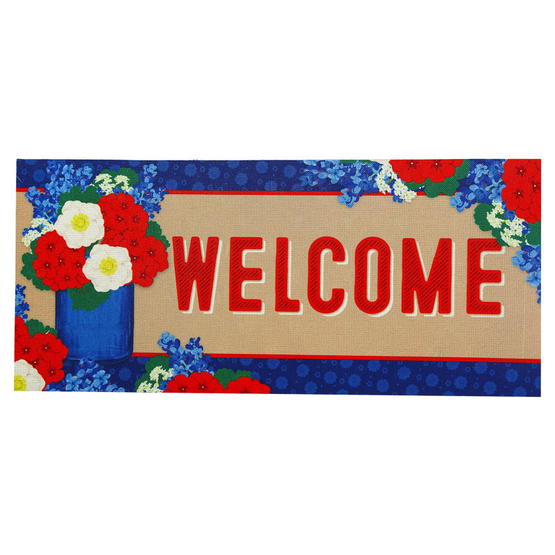 Tapis de porte d'extérieur antidérapant Sassafras