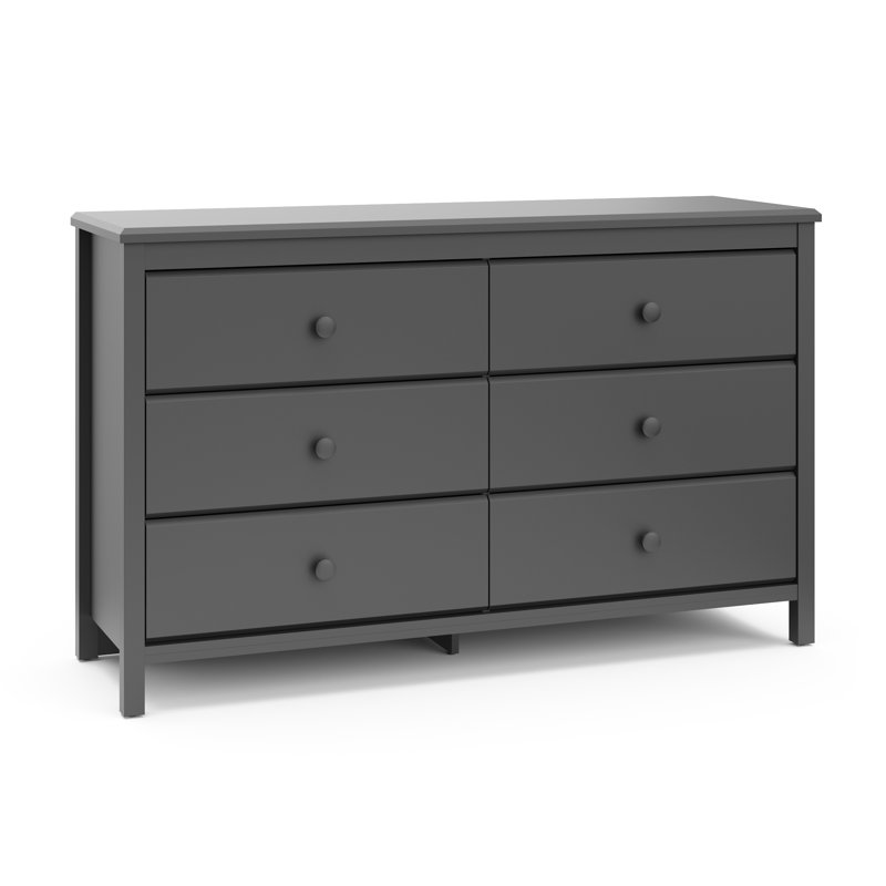 Commode 6 tiroirs Storkcraft Alpine, gris