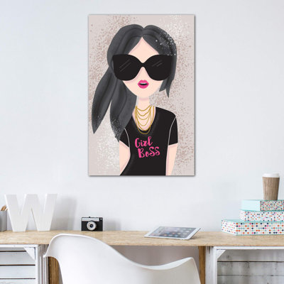 «Everyday Girl Boss III» par Lisa White boutons - impression d'art graphique