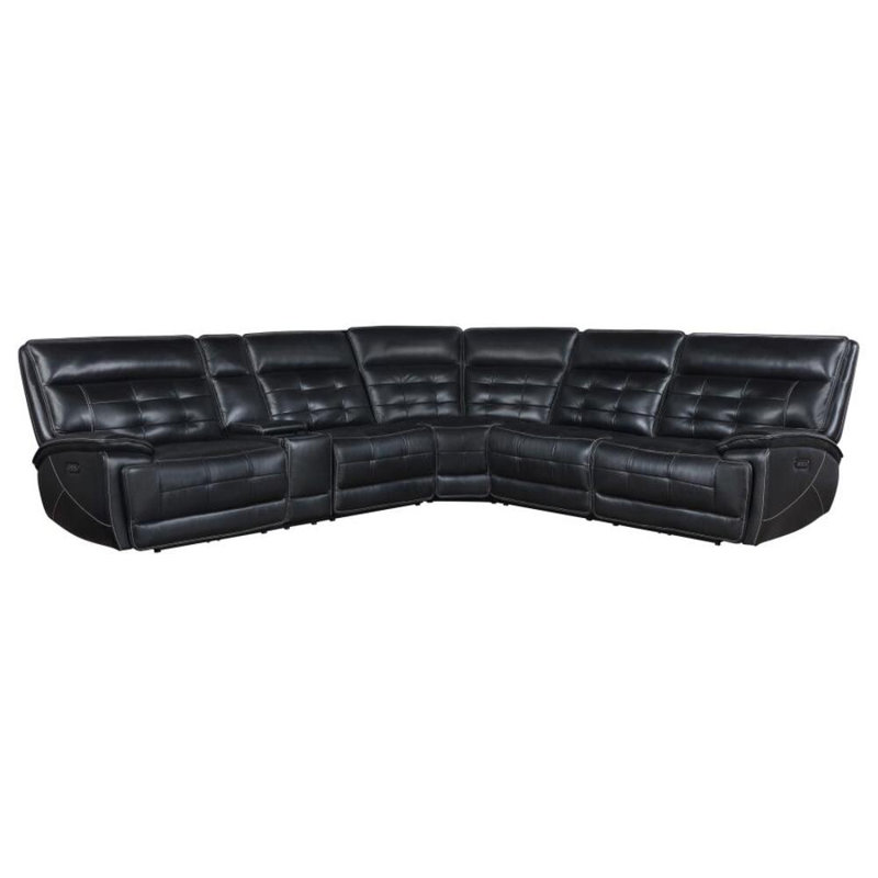Canapé modulaire inclinable en cuir Drumrankin