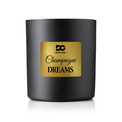 Bougie parfumée Champagne Dreams, cire de soja naturelle, durée de combustion de 50 heures