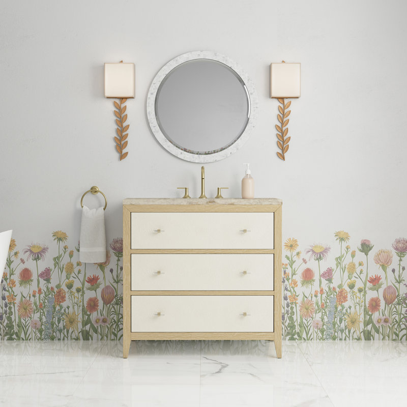 Celeste 36" Single Bathroom Vanity Set, 8" Widespread, Tajnar Eclos
