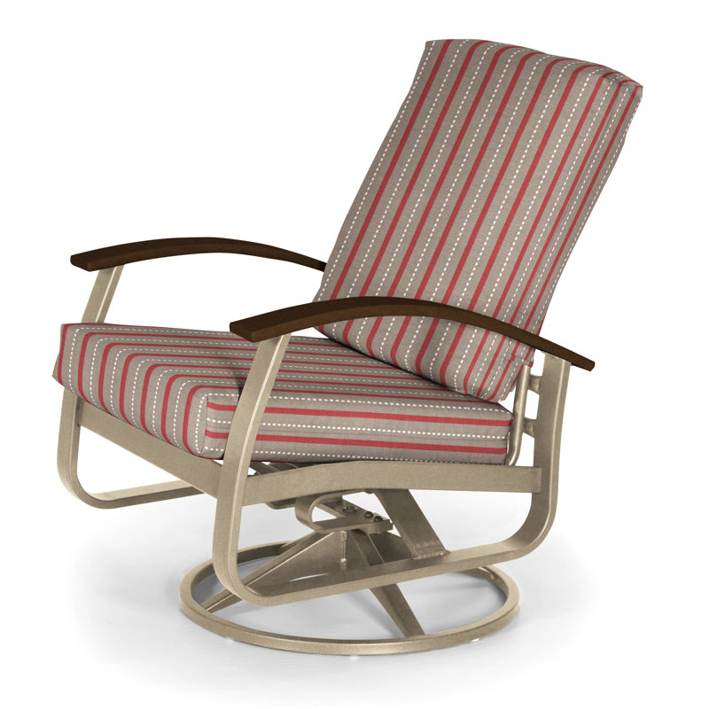Belle Isle Outdoor Swivel Lounge Chair, Canvas Navy Sunbrella® Canvas, Kona P10, Textured Kona