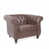 Simili cuir brun foncé