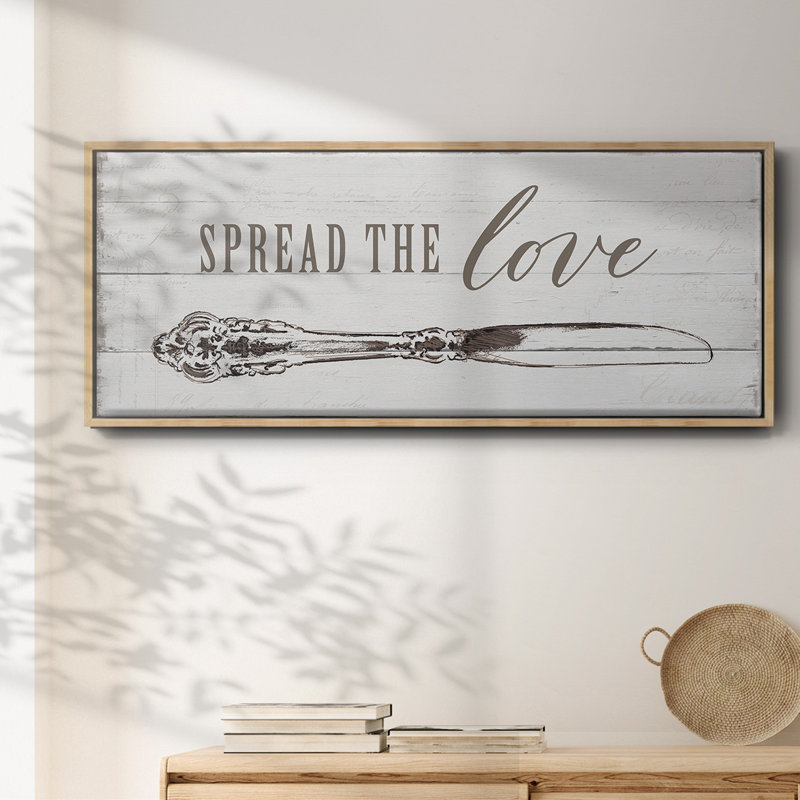 Spread the Love - toile encadrée, H 24 po x l 60 po