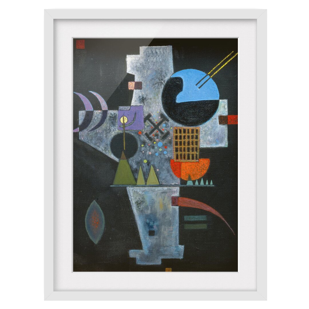 Gerahmtes Poster Die Form des Kreuzes von Wassily Kandinsky