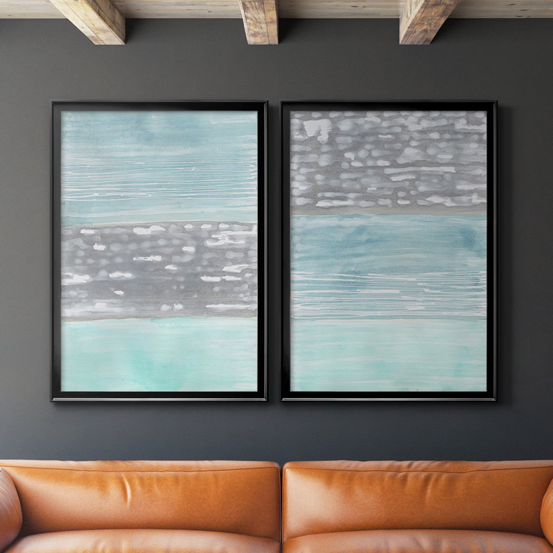 Hydrusphere I, ensemble de 2 reproductions encadrées sur toile, H 41,25 po x l 61 po x P 1,25 po, Noir
