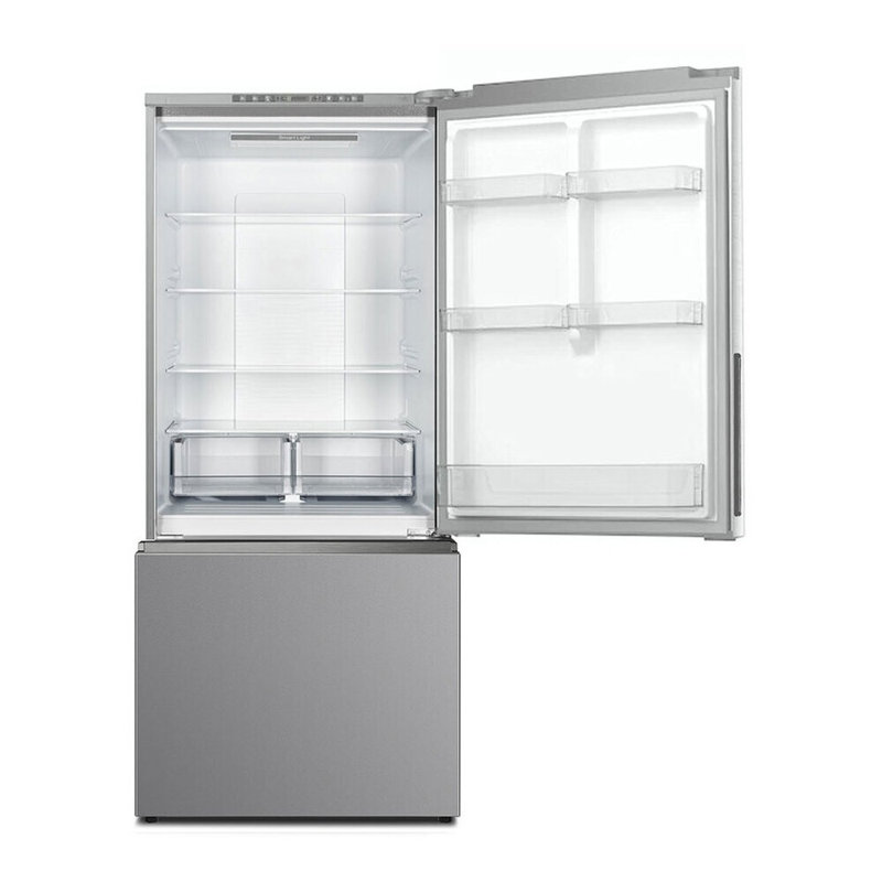 Réfrigérateur à congélateur inférieur autoportant de 30 pouces avec 17,6 pieds cubes Verona pi. Capacité totale (aspect acier inoxydable)