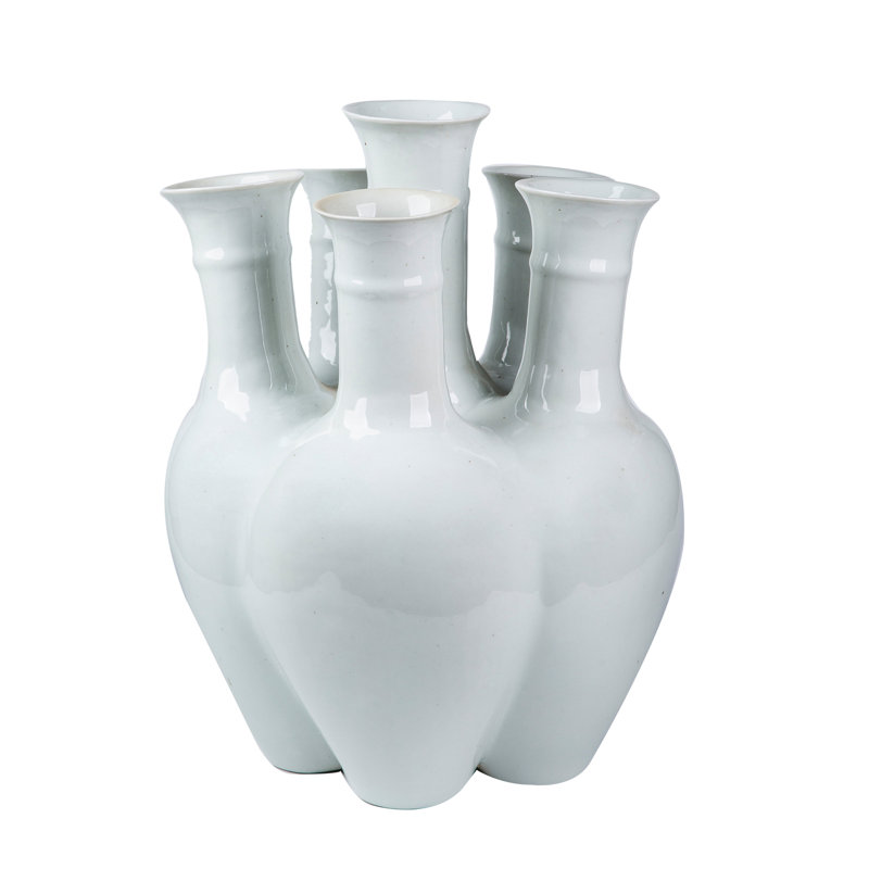 Handmade Floor Vase, White
