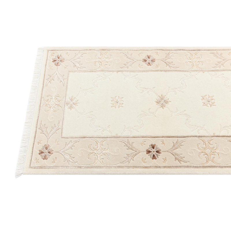 Tapis de couloir beige Indira