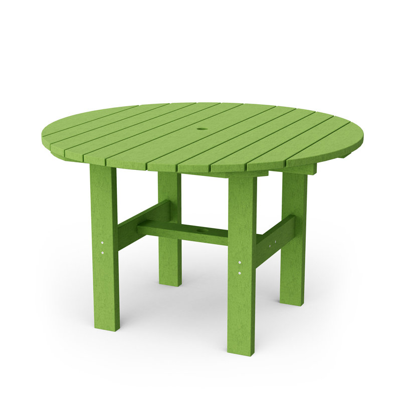 Classic 46" Round Dining Table, Lime Green