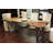 Ombrone Walnut Metal Base Dining Table-87038951