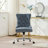 Furniture Office Chair,Modern Chenille Upholstered Tufted Button Home Office Chair With Chrome Metal Base,Adjustable Desk Chair Swivel Office Chair (Gray)-124875992