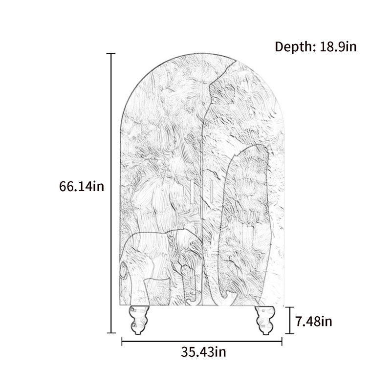 Armoire-penderie moderne à double porte