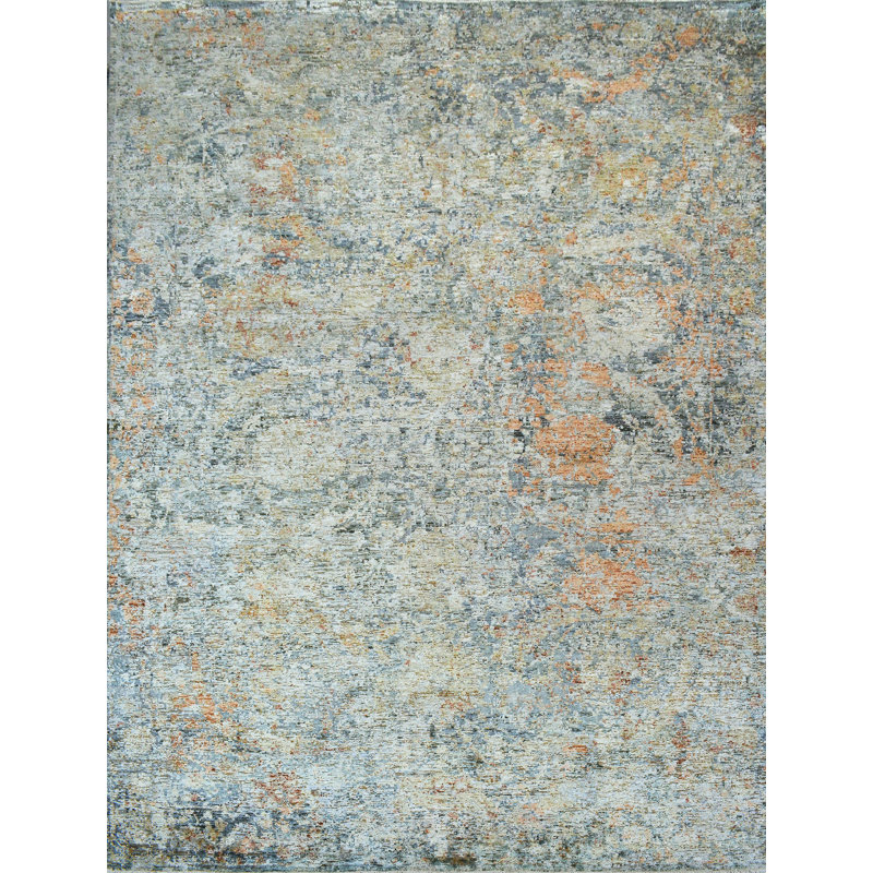 Tapis rectangulaire noué à la main, Rectangle 12 pi x 15 pi