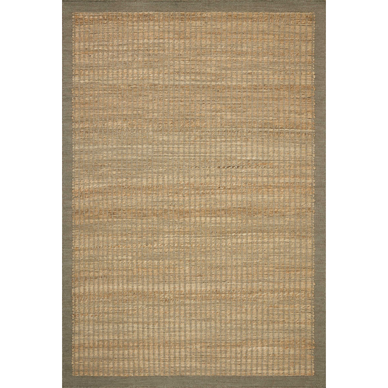 Amber Lewis x Loloi Lilah Natural / Grey Area Rug, Rectangle 3'6" x 5'6"