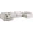 Jocqua Velvet U-Shaped Sectional Reversible-2030298855