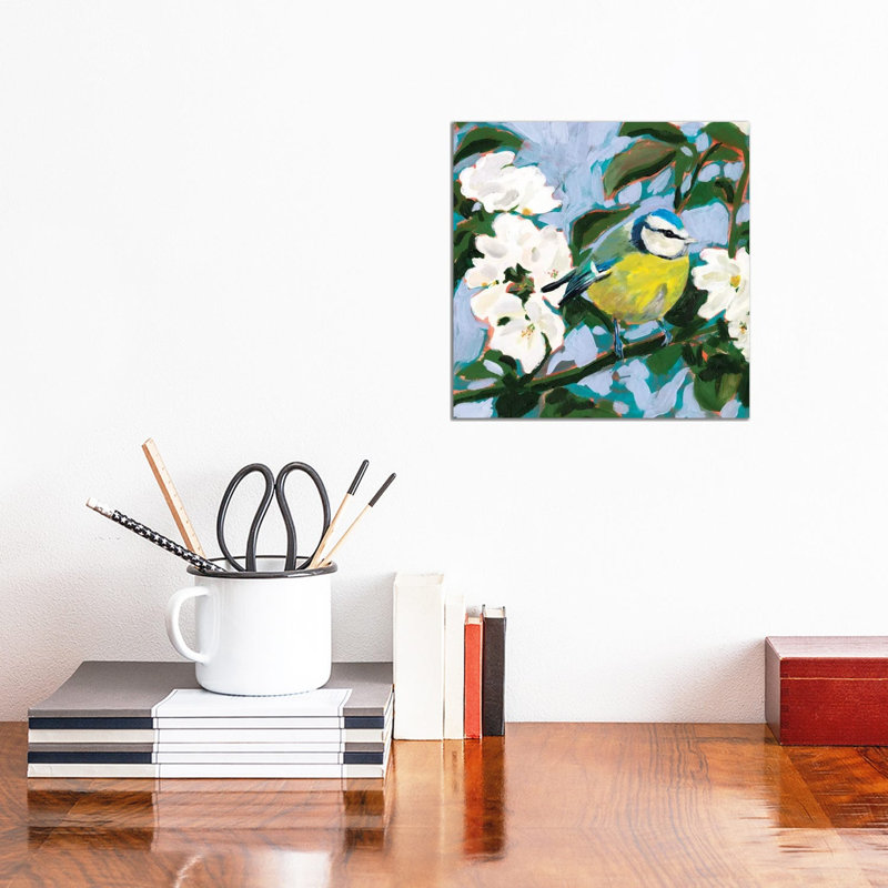 Perching I by Victoria Borges - Wrapped Canvas Painting, 30.48 cm H x 30.48 cm W