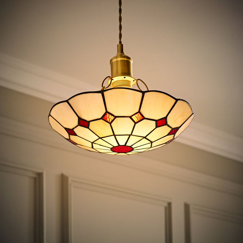 7cm H Glass Bowl Pendant Shade ( Screw On ), White