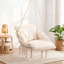 Balancelle hamac simple avec coussin surdimensionné Macrame-118619131