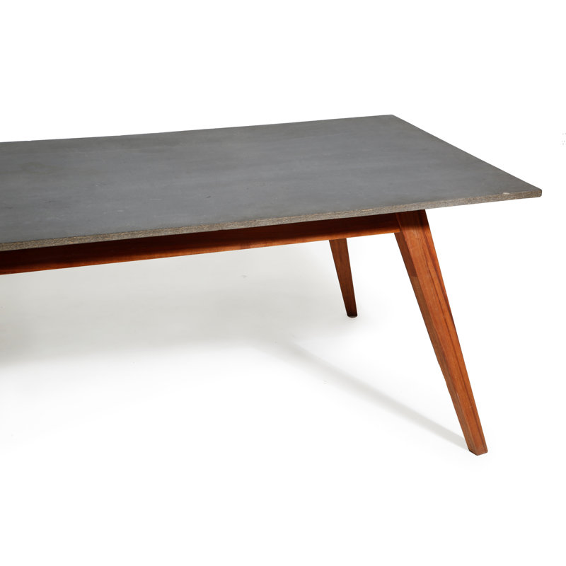 Pirwi 94.4" Concrete Dining Table