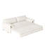 Canapé-lit convertible multi-fonctionnel 3-en-1 avec rangement latéral, idéal pour le salon et la chambre à coucher, assurant confort et commodité