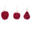 3.5"-4.5" Beaded Fruit Ornament. This includes a set of three.-1169746300