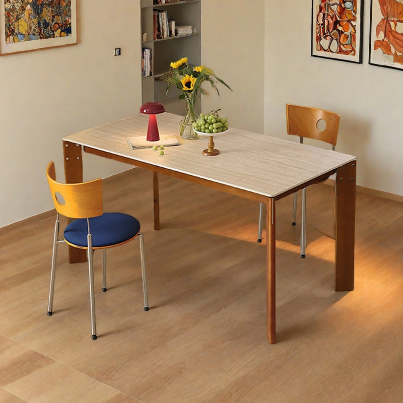 Modern minimalist dining table, 29.53"H x 62.99"L x 31.5"W