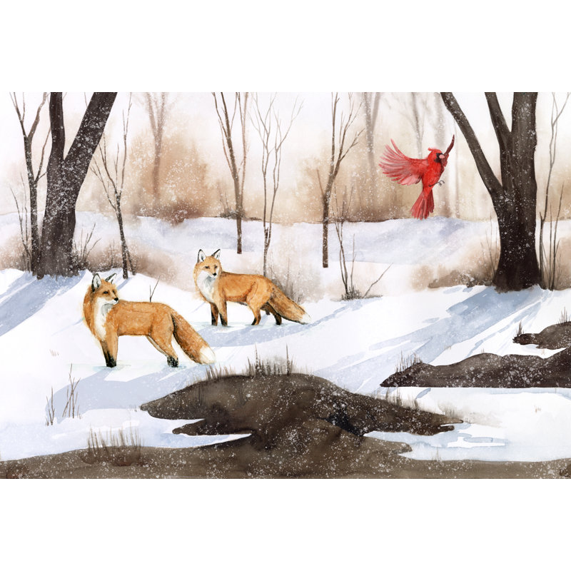 Snowland Collection A by Grace Popp - Painting Print, 30cm H x 46cm W, Wrapped Canvas