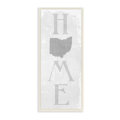 « ohio home state textureed word design », impression sur toile