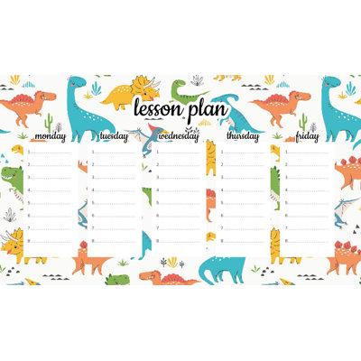 Magnetic Lesson Plan Smiling Dinosaurs