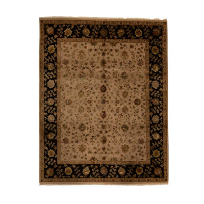 Handmade Silk and Wool Oriental Area Rug