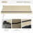 Outsunny 12' X 10' Retractable Awning-1088161659-1088161652