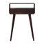 Mini California Walnut Curved Console Table-108808831
