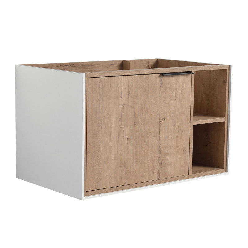 Armoire de salle de bain flottante murale avec porte