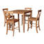 Ensemble de salle à manger à hauteur de comptoir en bois massif Dalonzo-1953913762-1930181918