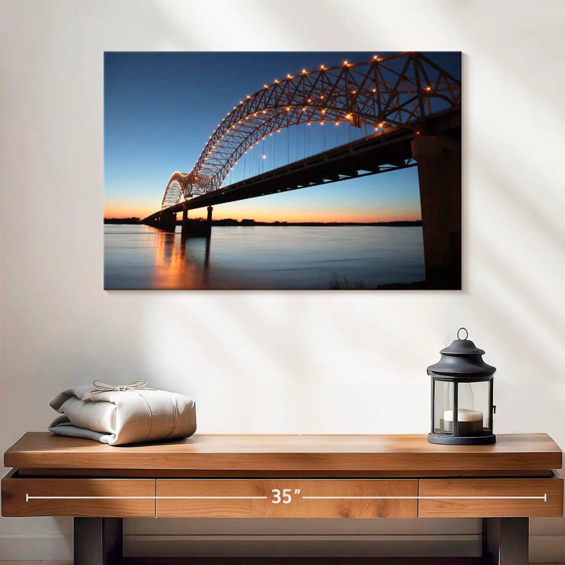 Hernando De Soto Bridge, 16" H x 24" W
