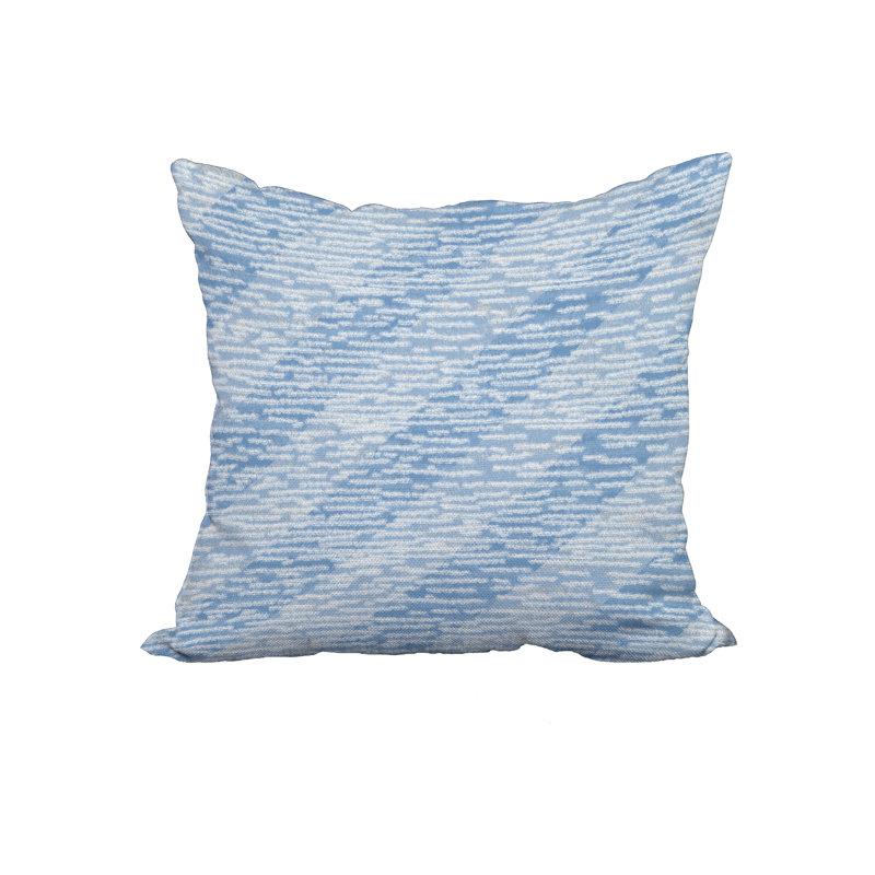  Housse de coussin carré en coton et insert, 18 po x 18 po, Bleu