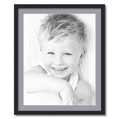 Wood Matte Picture Frame with Mat