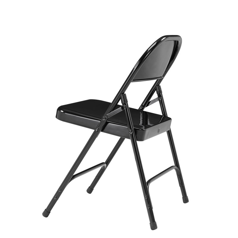 Ensemble de 8 chaises pliantes empilables National Public Seating, Noir
