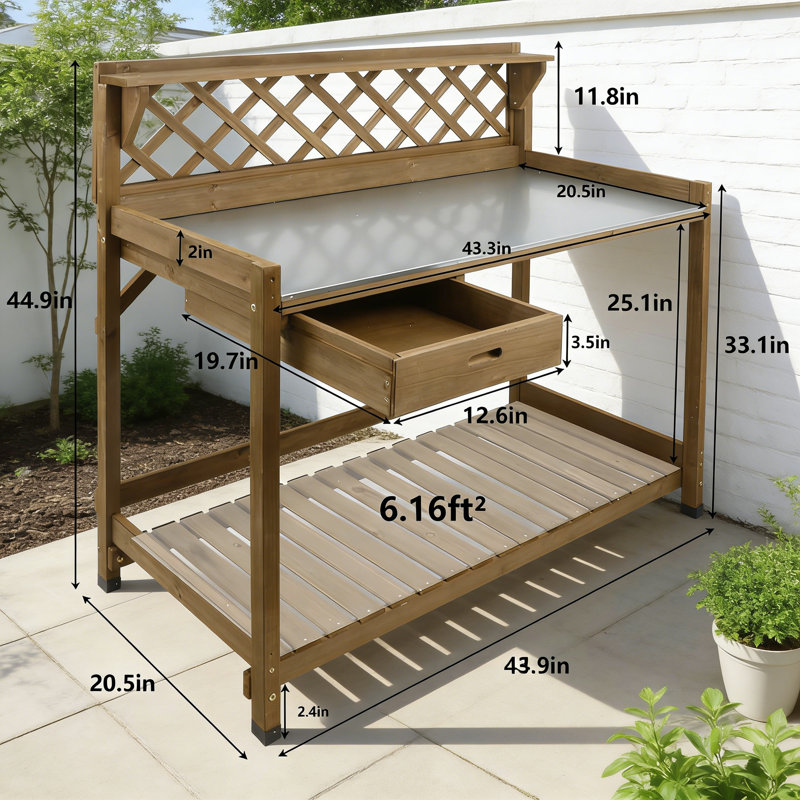 Manufactured Wood Potting Bench