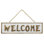 Welcome Sign with Rope Hanger