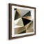 «Gold Polygon Wall II», reproduction encadrée de qualité supérieure - prête à être accrochée-1333153443-1333153466-1333198751