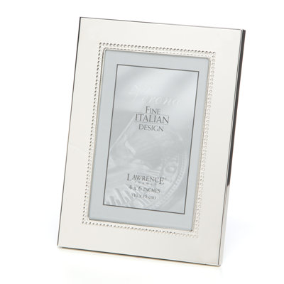 Silver Metal Beaded Picture Frame
