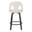 Ensemble de tabourets de bar pivotant contemporain à hauteur fixe-938482835