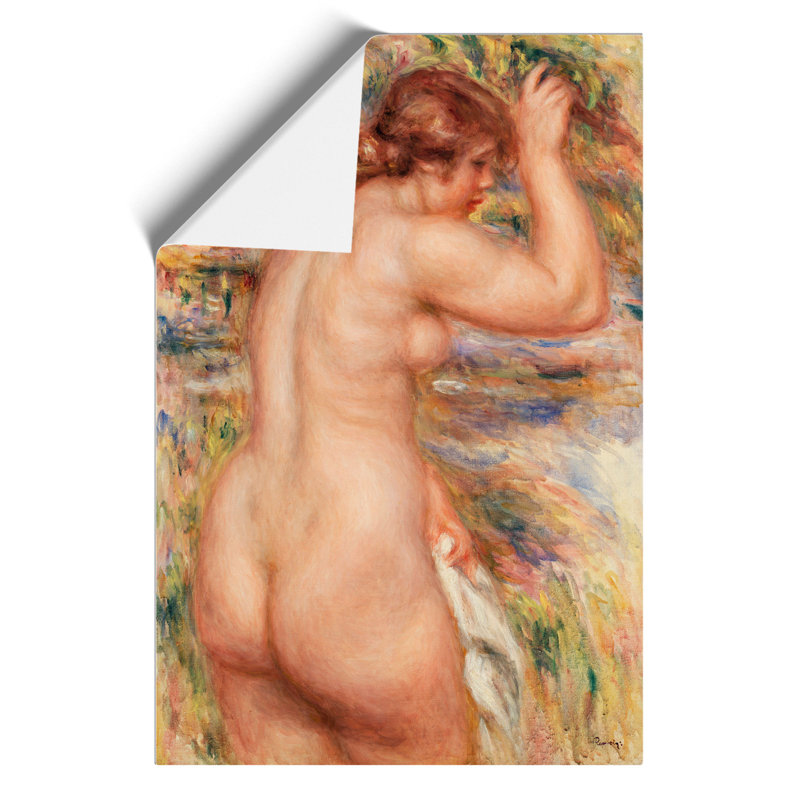 Nude Woman Vol.1 by Pierre-Auguste Renoir - Unframed Painting, 59cm H x 42cm W x 0.1cm D