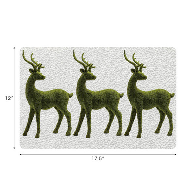 Vegan Leather Retangle Placemats